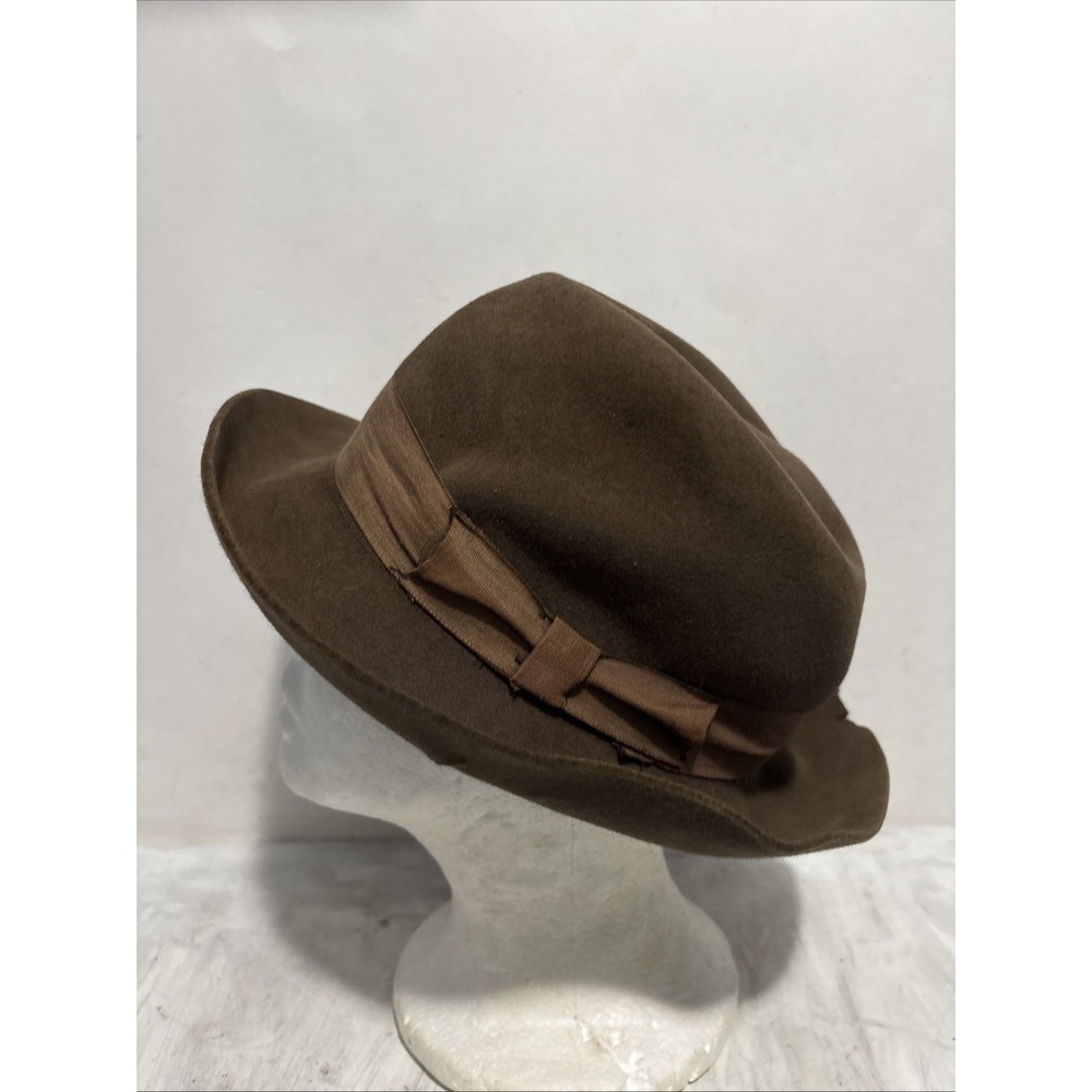 Jaxon Hats Brown 100% Fur Felt Fedora Hat The Iconoclast 53cm Spain